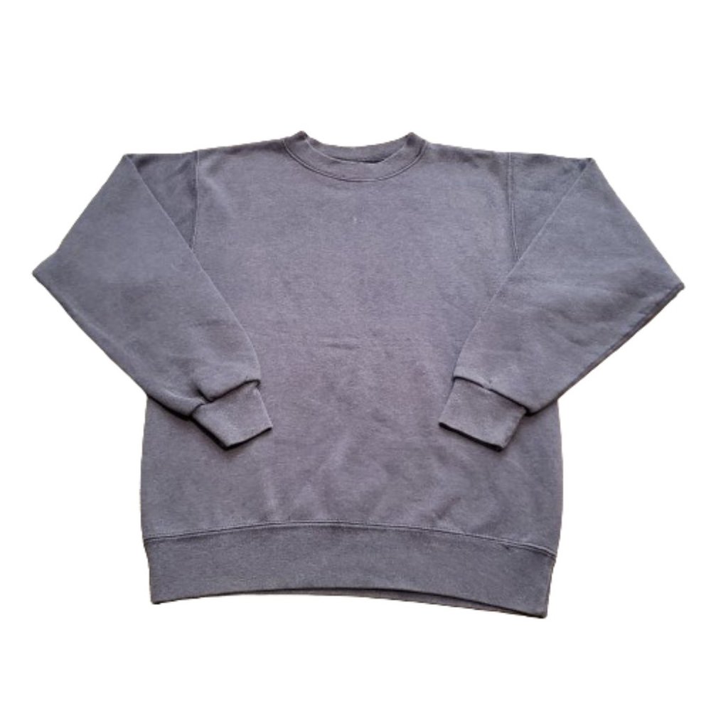 Vintage Santee Sweats Sweater Gray Men's Large L Made in USA Retro 90s Pullover